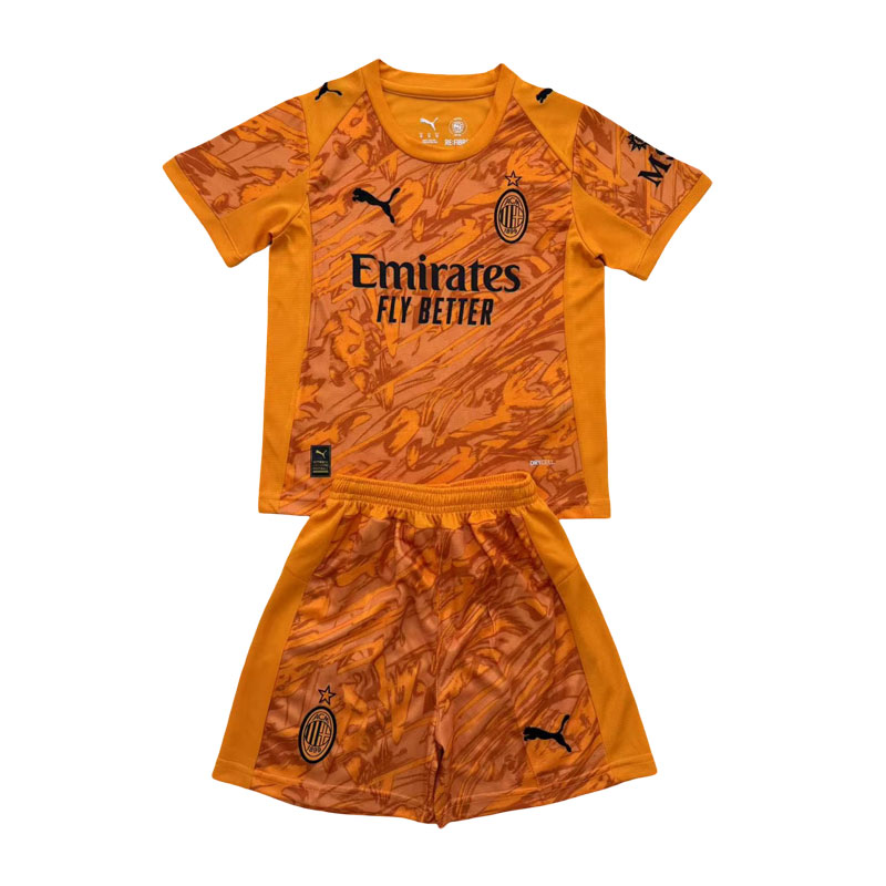 Fotballdrakt AC Milan 2025/26 Oransje keeperdrakt til voksne og barn