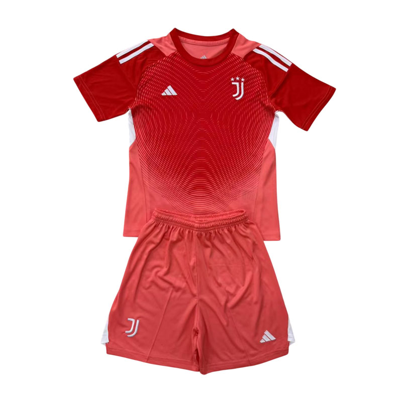 Juventus målvaktstrøye 2025/26 rød draktsett for barn og voksne
