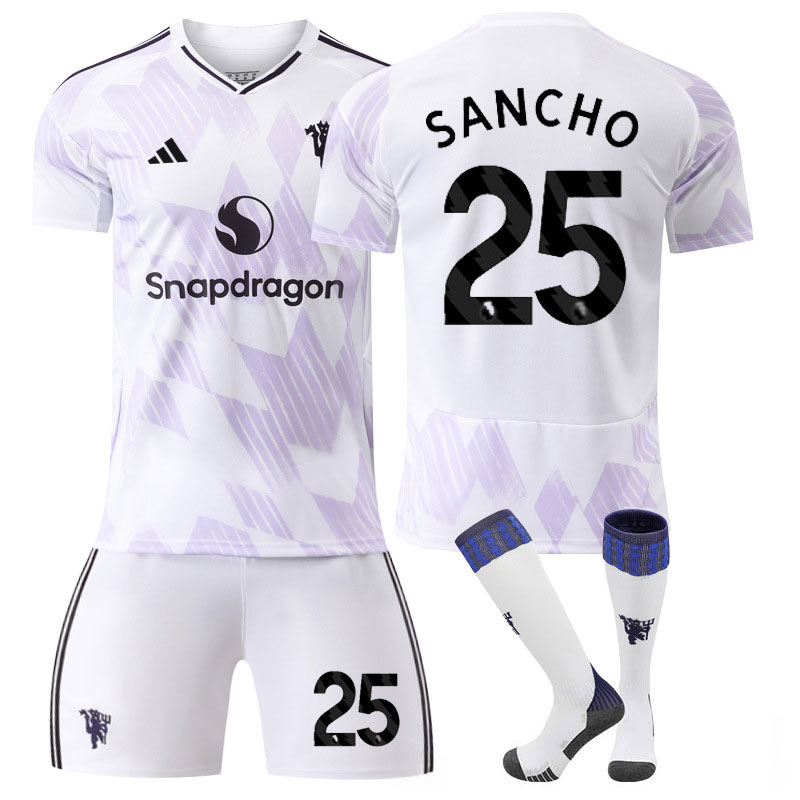 Manchester United 2025/26 draktsett menn - bortedrakt med Sancho 25