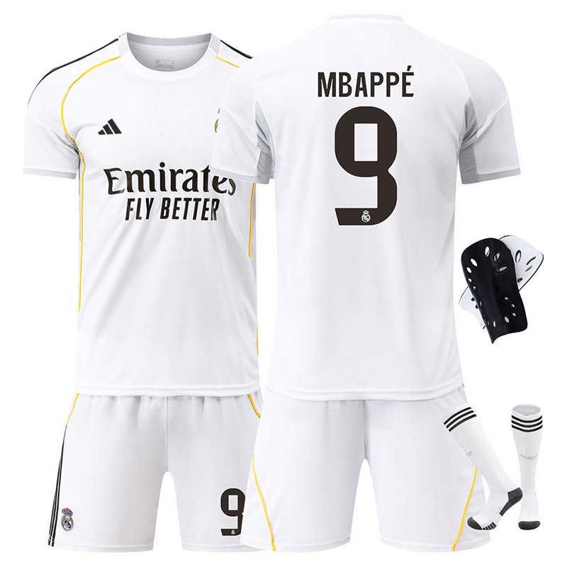 Mbappé 9 Real Madrid 2025/26 Hjemme draktsett for menn - rask levering