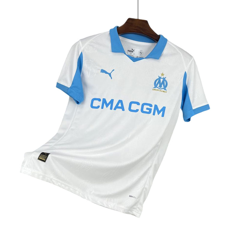 Olympique Marseille hvit hjemmedrakt 2025-26 for menn