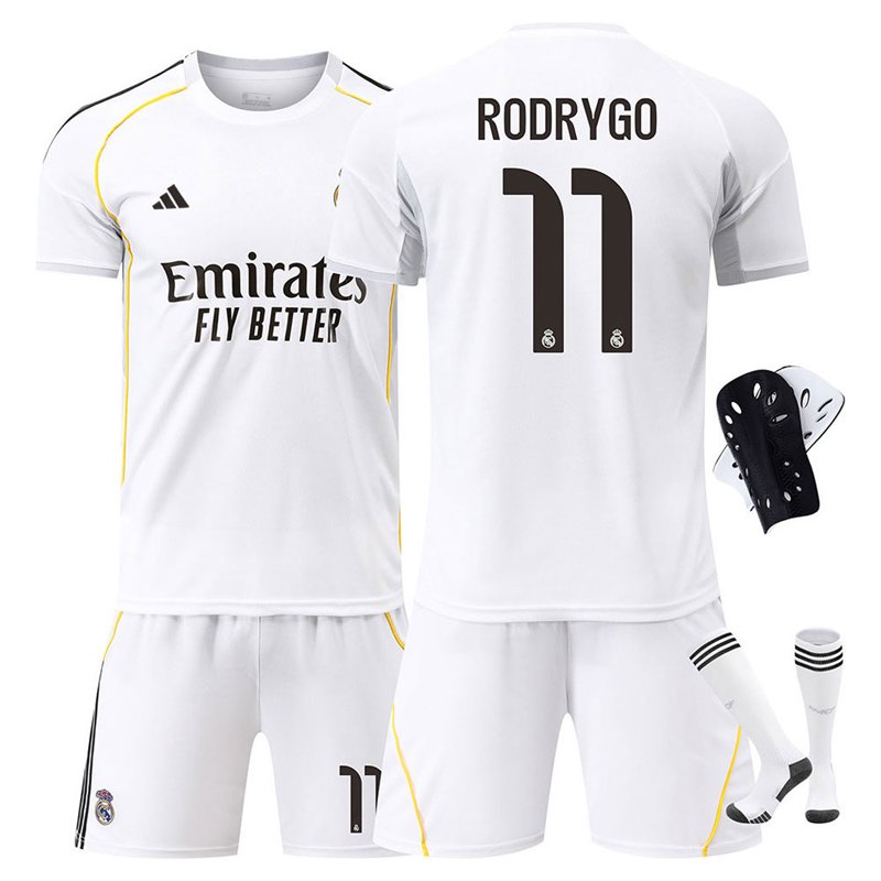 Real Madrid 2025/26 Hjemmedrakt med navn og nummer - RODRYGO 11
