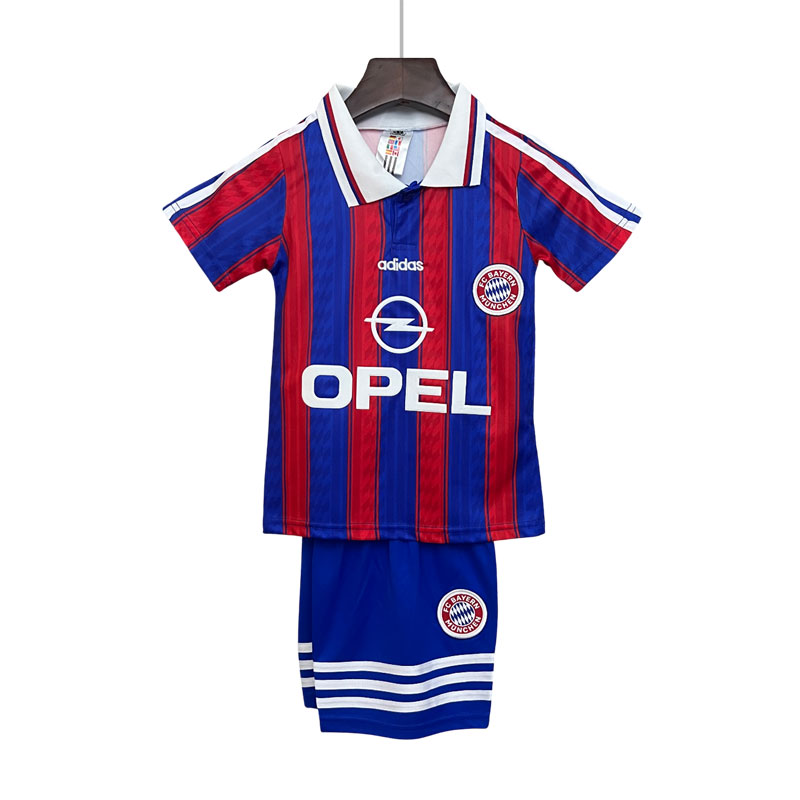 Retro fotballdrakt Bayern München hjemmedrakt 95–97 for barn