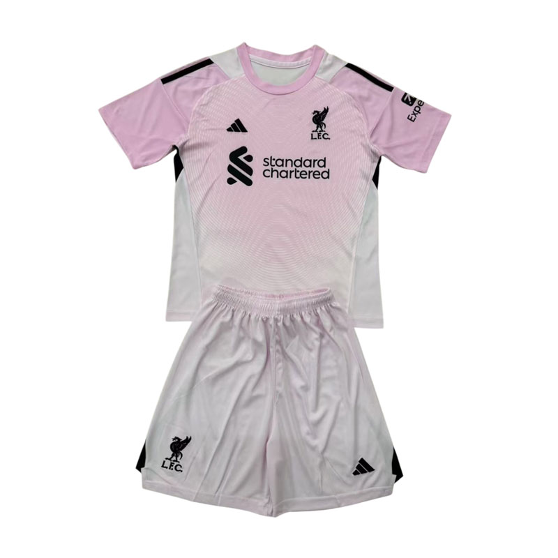 Rosa Liverpool keeperdrakt 2025/26 for barn og voksne