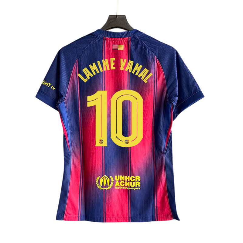 Barcelona 2025/26 UCL hjemmetrøye - Lamine Yamal 10 trykket bakpå