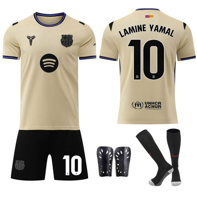 Barcelona Bortedrakt 2025/26 barnesett med Lamine Yamal 10 trykk