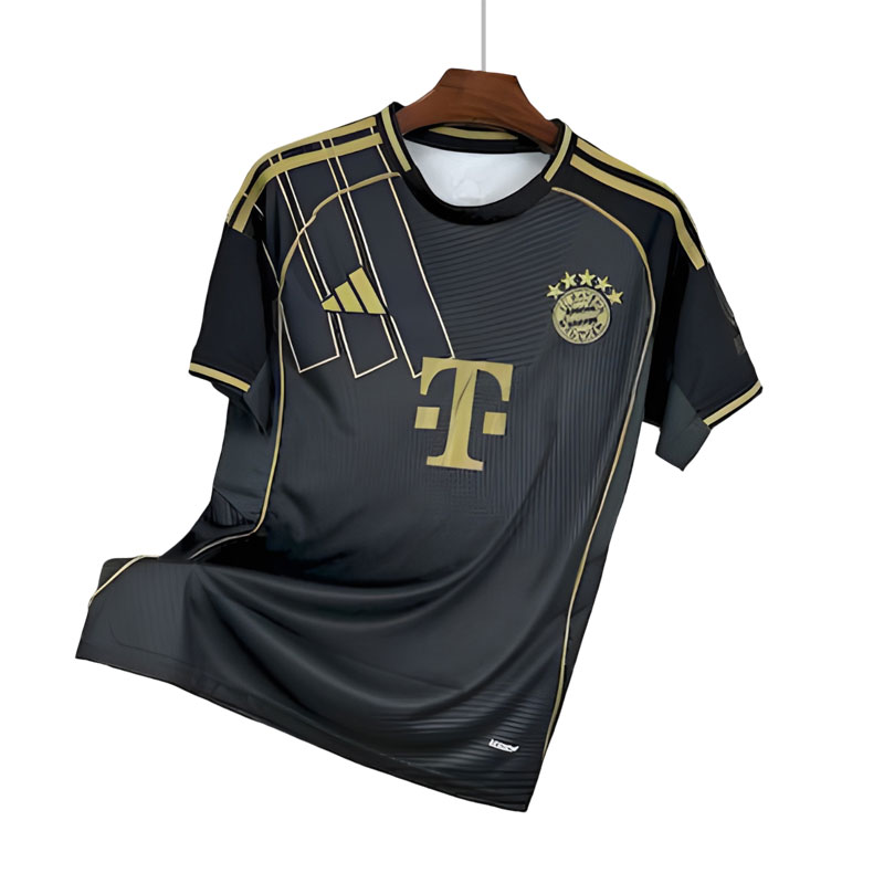 Bayern München 2025/26 sort og gull drakt - Spesialutgave for menn