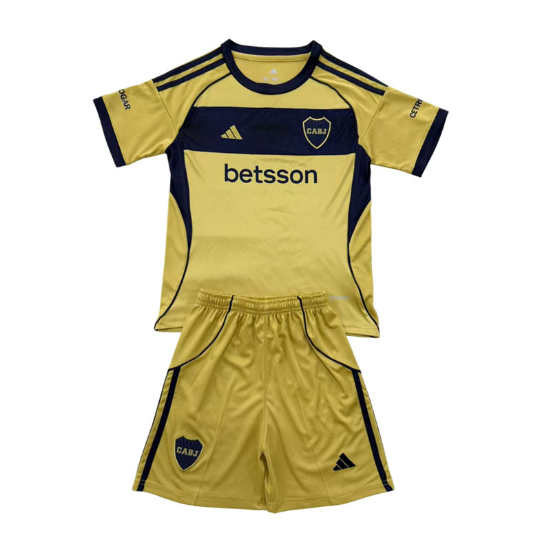 Boca Juniors 2025/26 barn bortedrakt med shorts og trøye