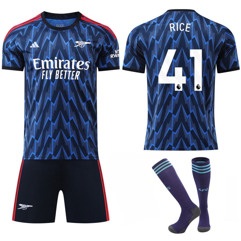 FC Arsenal 2025/26 bortedrakt for menn - Rice 41 drakt og shorts