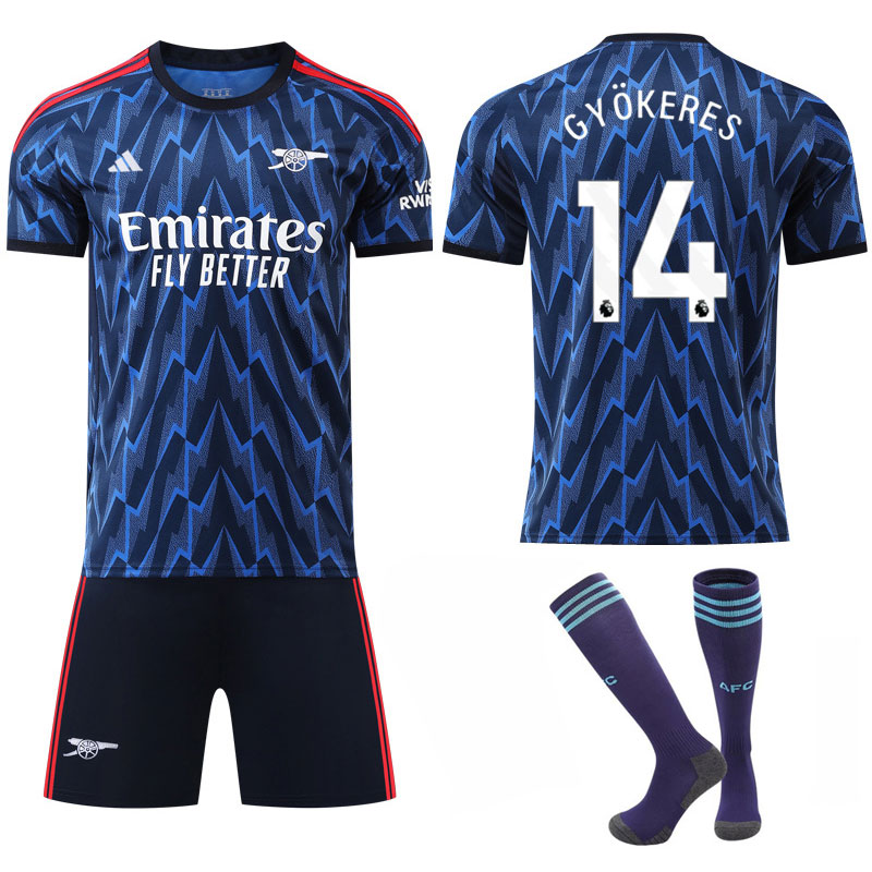 Gyökeres 14 Arsenal bortedrakt 2025/26 herre fotballdrakt med shorts