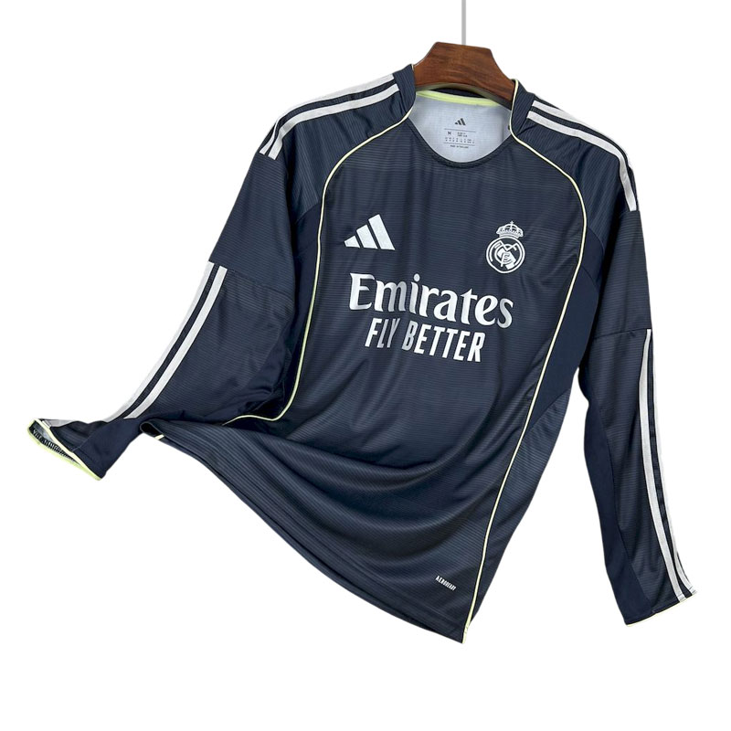 Herre Real Madrid bortedrakt 2025/26 langermet fotballdrakt
