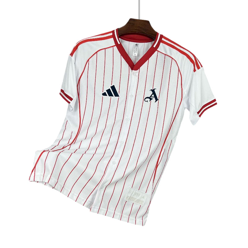Hvit Arsenal fotballdrakt 25/26 US Pack design for menn