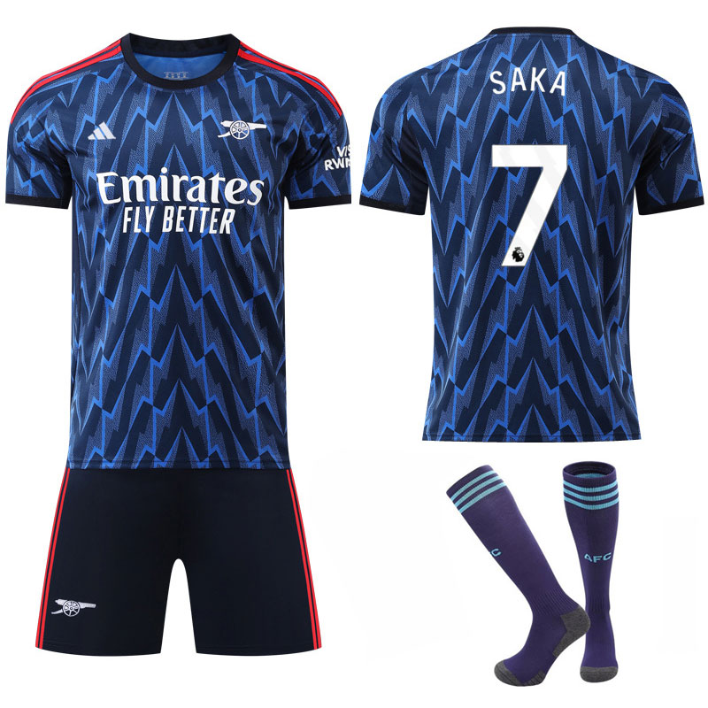 Kjøp Arsenal Herre bortedrakt 2025/26 - med Saka 7 trykk