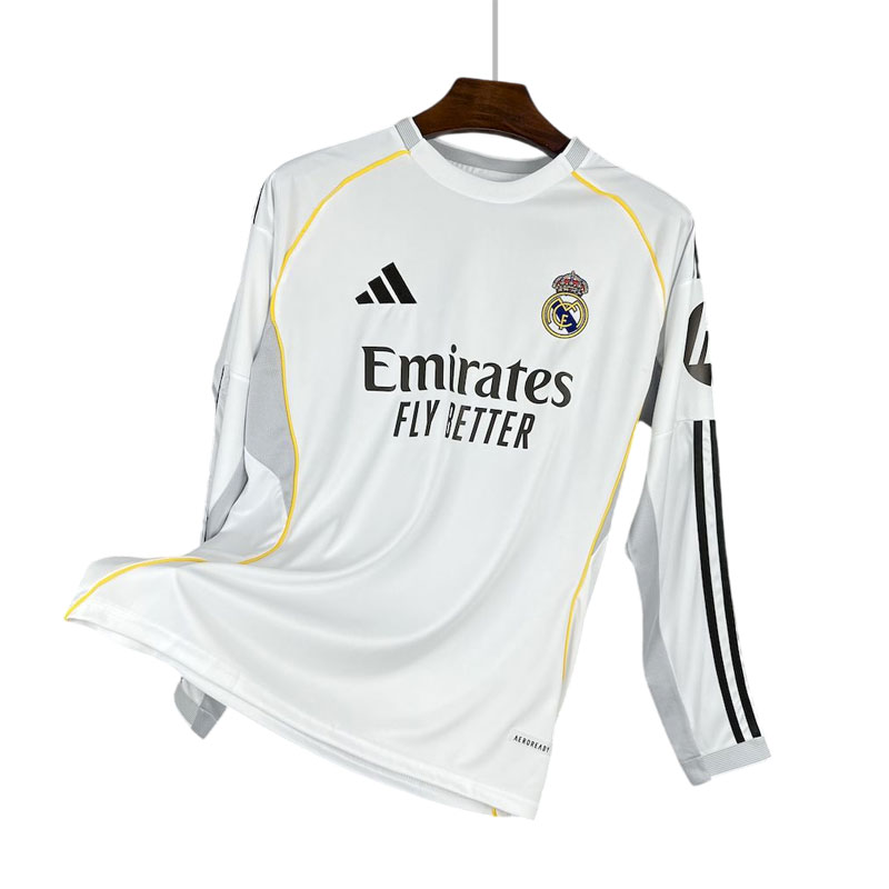 Kjøp Real Madrid Hjemmedrakt 2025/26 Langermet