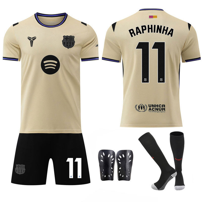 RAPHINHA 11 Barcelona Bortedrakt Barn 25/26 Komplett Sett med Shorts