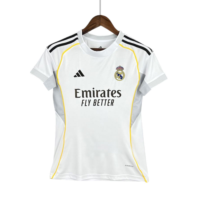 Real Madrid drakt dame 2025/26 – hvit hjemmetrøye for kvinner