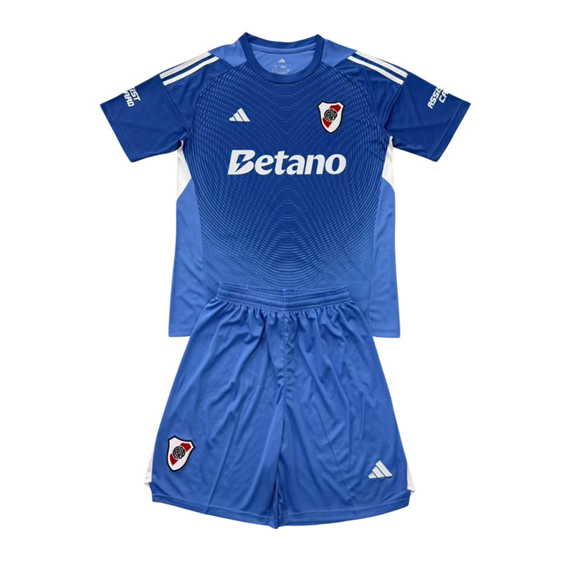 River Plate 2025/26 målvaktsdrakt blå - fotballdraktsett for barn og voksne