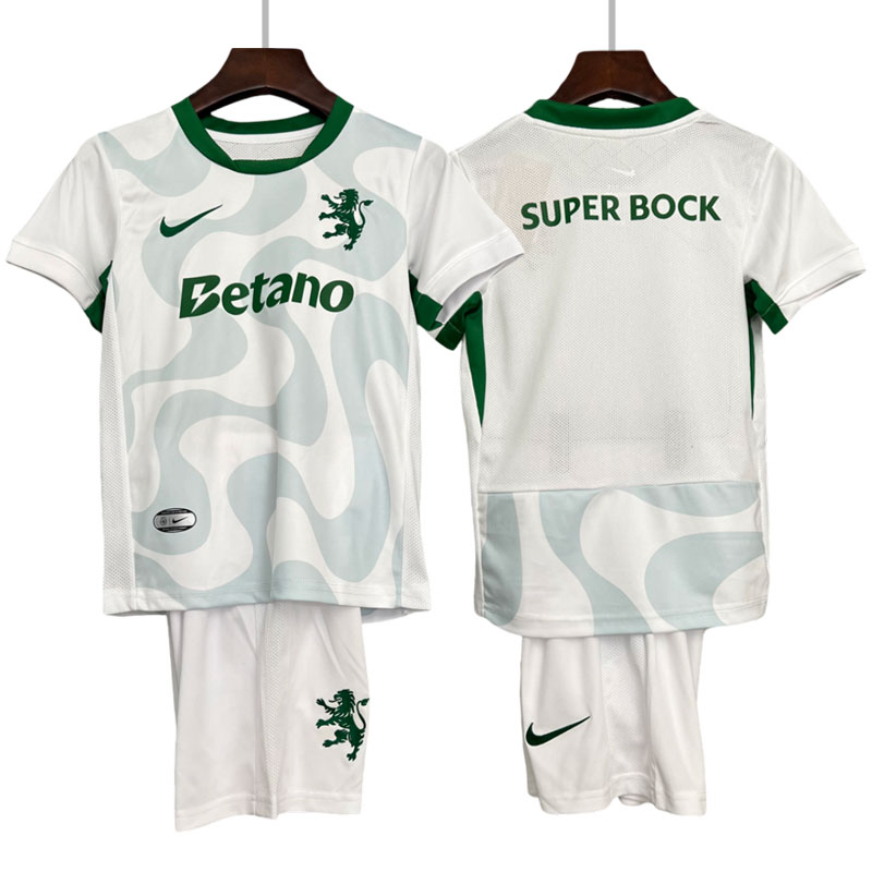 Barn draktsett Sporting CP bortdrakt 2025/26 med shorts