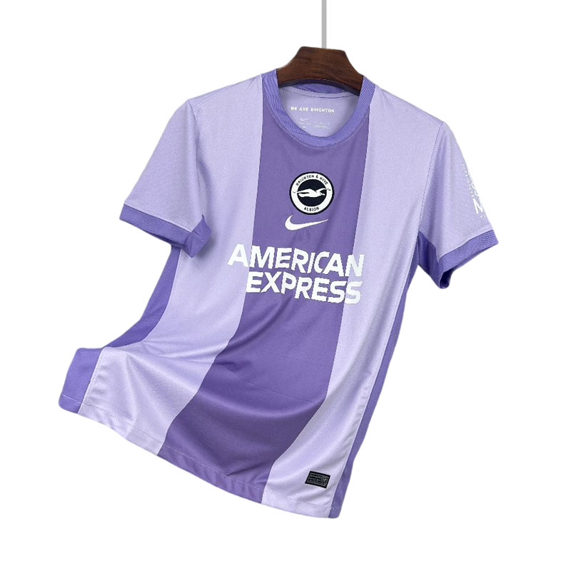Brighton Hove Albion Bortedrakt 2025-26 Lilla Fotballdrakter Kortermet