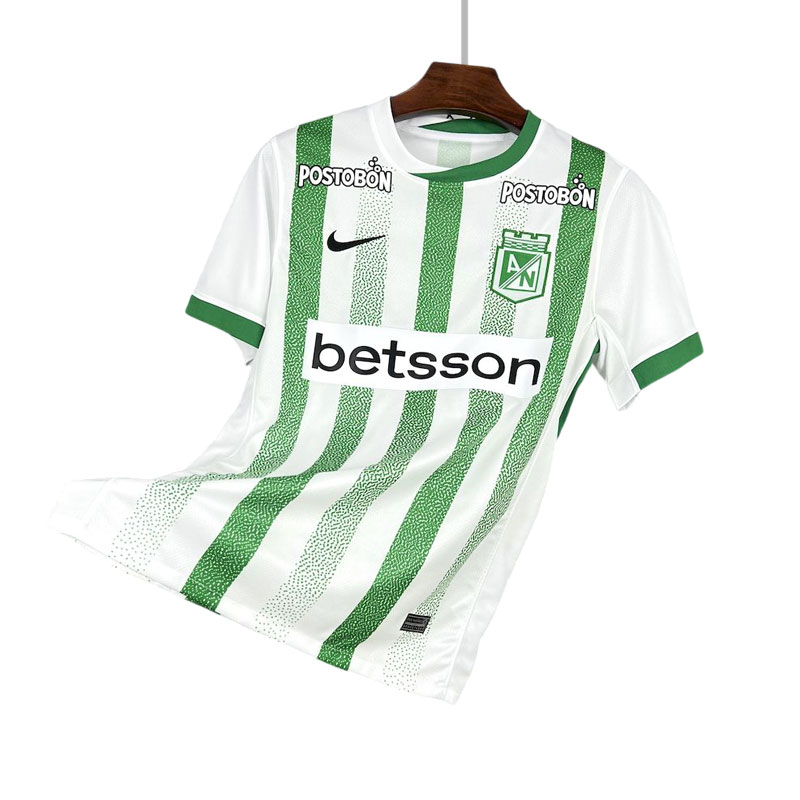Fotballdrakt Atlético Nacional 25/26 hjemmedrakt hvit og grønn