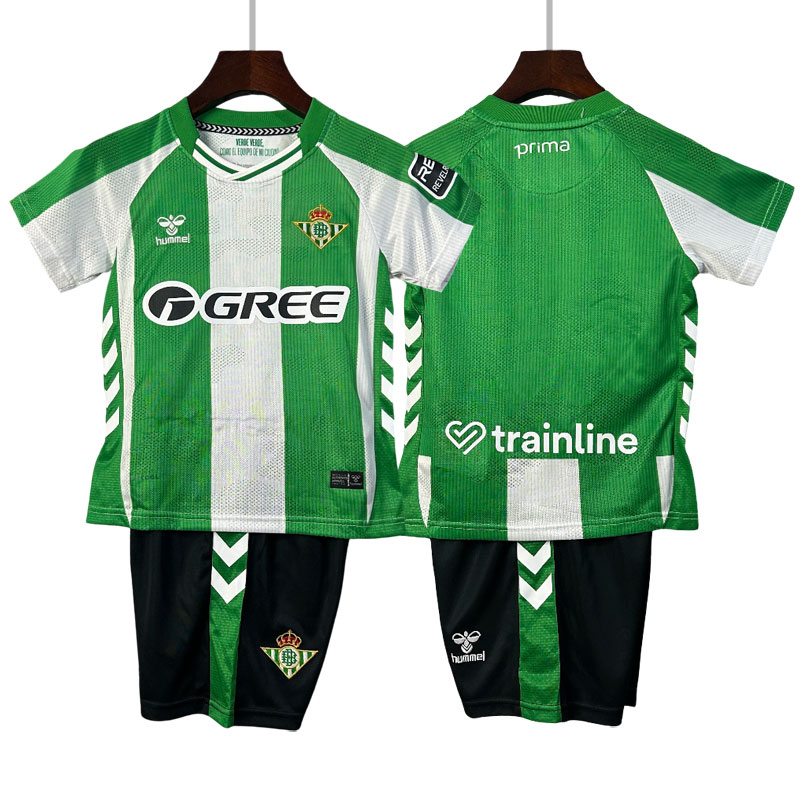 Fotballdrakt barn Real Betis hjemmedrakt 25/26 - trøye + shorts sett