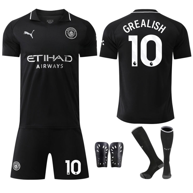 Manchester City 25/26 barnesett - bortedrakt med Grealish 10 trykk