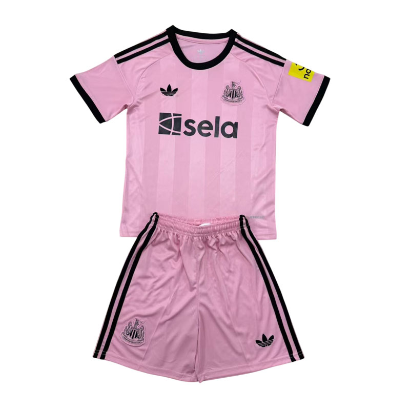 Newcastle United keeperdrakt 2025/26 barn og voksen – rosa fotballdrakt