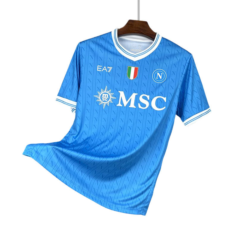 SSC Napoli 2025/26 hjemmedrakt herre - blå fotballtrøye kortermet