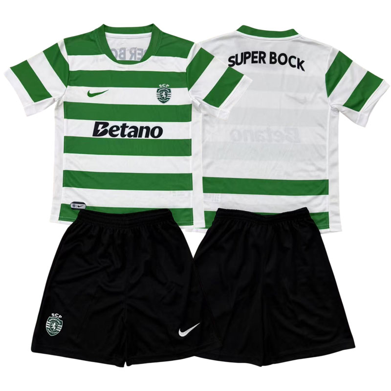 Sporting CP Hjemmedrakt 2025/26 Barn - Fotballdrakt med Shorts
