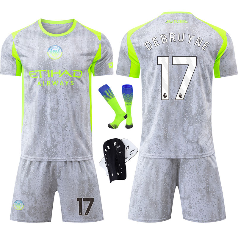 De Bruyne 17 Manchester City tredjedrakt for barn 2025/26 - trøye og shorts