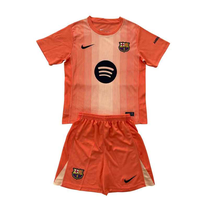 FC Barcelona 2025/26 keeperdrakt - oransje fotballdrakt for barn og voksne