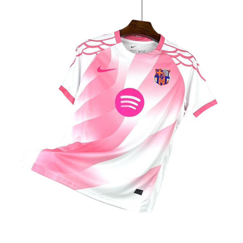 FC Barcelona 2025/26 special fotballdrakt menn - hvit og rosa design