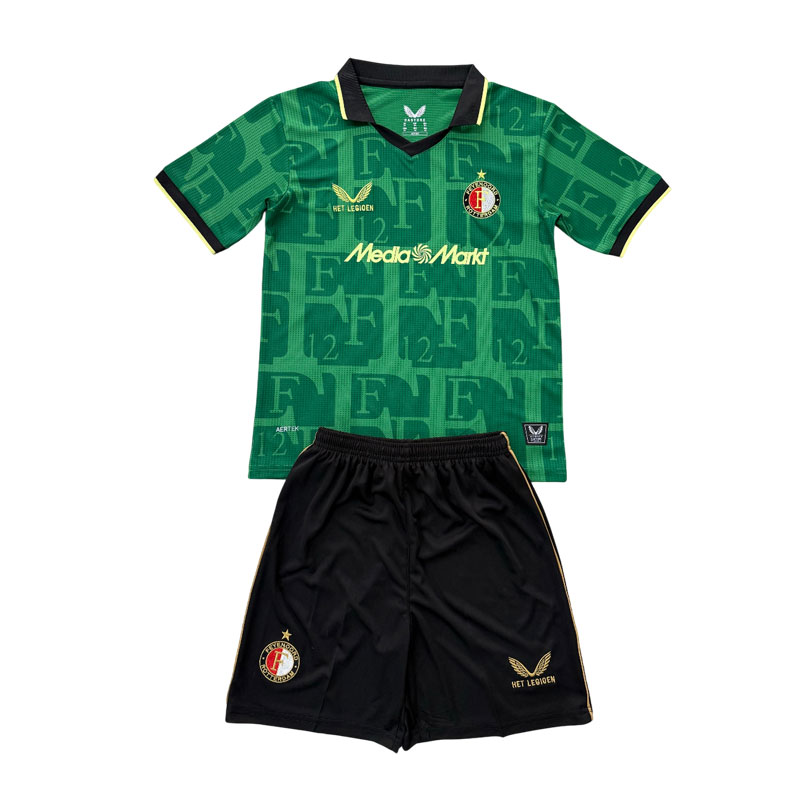 Feyenoord 2025/26 fjerde fotballdrakt for barn