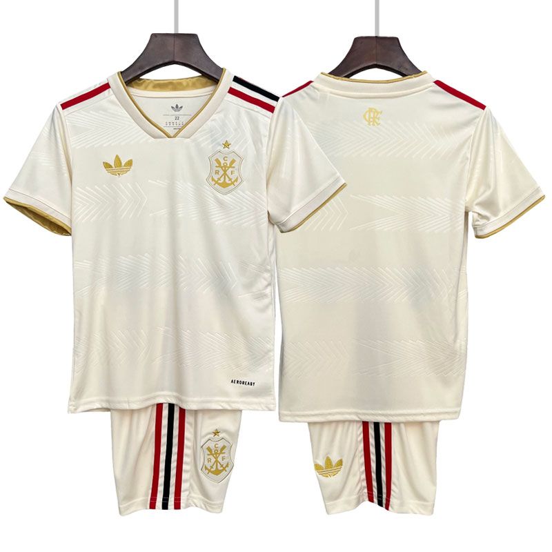 Flamengo 2025/26 tredjedrakt barn - fotballdrakt med shorts