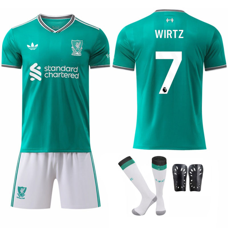 Wirtz 7 Liverpool tredje drakt 2025-26 barn