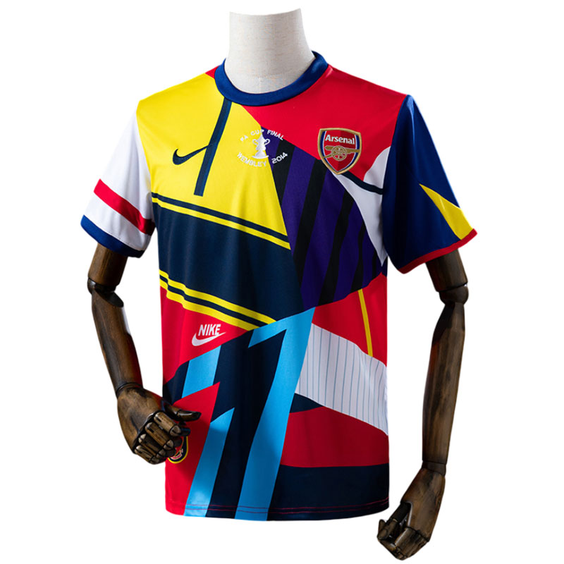 Arsenal FA Cup 2014 Retro drakt - spesialutgave fotballtrøye for menn