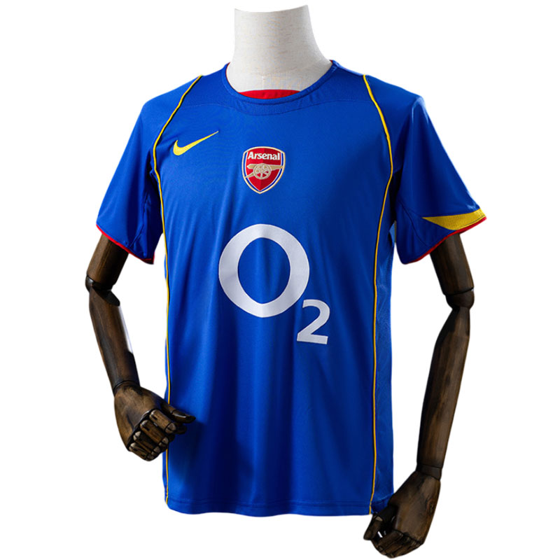 Arsenal FC 2004/05 retro bortedrakt - blå herre fotballdrakt
