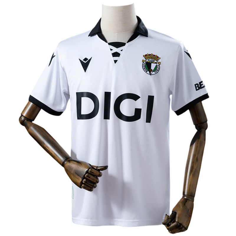 Burgos CF fotballdrakt 2025/26 - hvit hjemmedrakt til herre