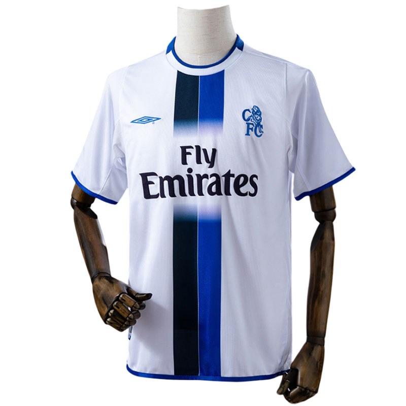 Chelsea 2003/04 retro bortedrakt - herre fotballdrakt