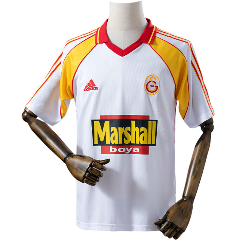 Galatasaray retro bortedrakt 1999/2000 - hvit fotballdrakt til herre