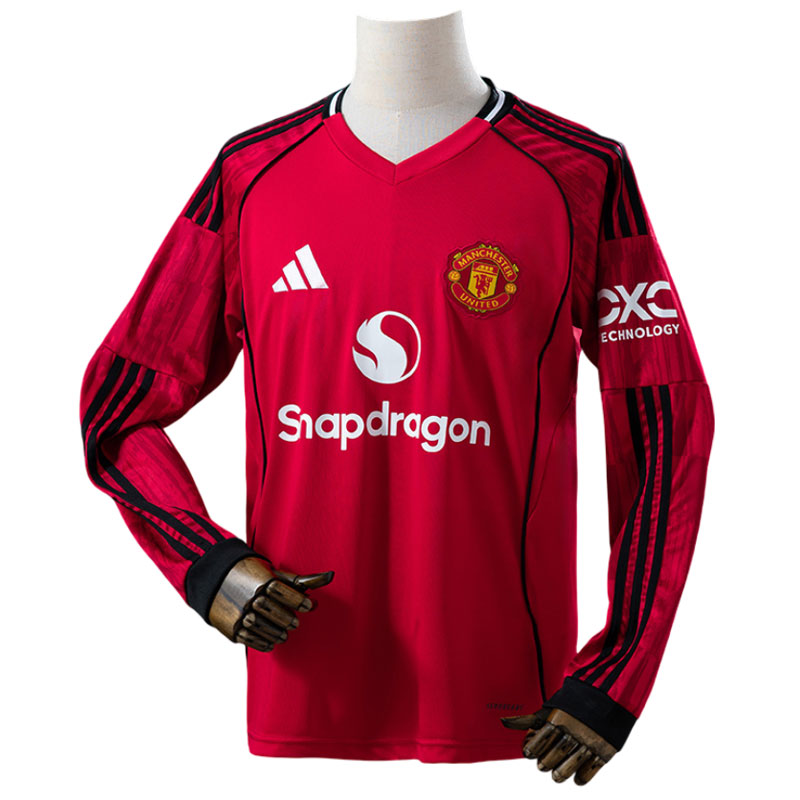 Herre Manchester United 2025/26 hjemmedrakt langermet
