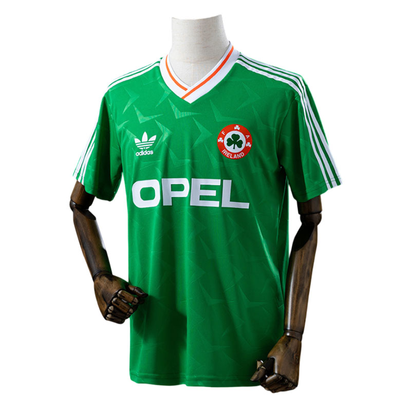 Irland 1990–92 retro hjemmedrakt - grønn fotballdrakt
