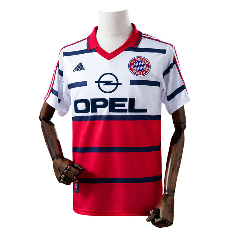 Kjøp Bayern München bortetrøye 1998–2000 retro fotballdrakt for menn