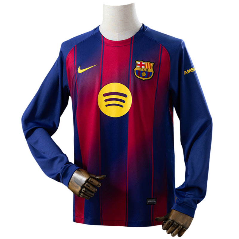 Langermet FC Barcelona 2025/26 hjemmedrakt for menn