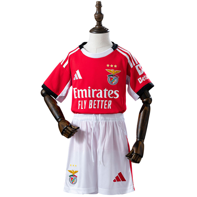 SL Benfica 2025/26 hjemmedrakt for barn - fotballdrakt med shorts