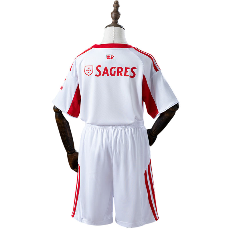 SL Benfica hvit fotballsett barn 2025-26 SL Benfica hvit fotballsett barn 2025/26