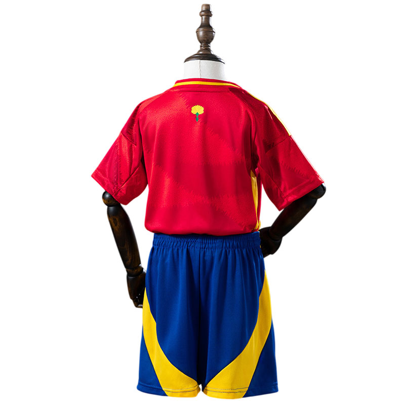 Spania fotballdrakt barn 2024 – hjemmedrakt EM-sett Spania fotballdrakt barn 2024 – hjemmedrakt EM-sett