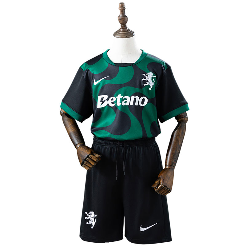 Sporting CP 2025/26 tredjedrakt for barn - trøye og shorts sett
