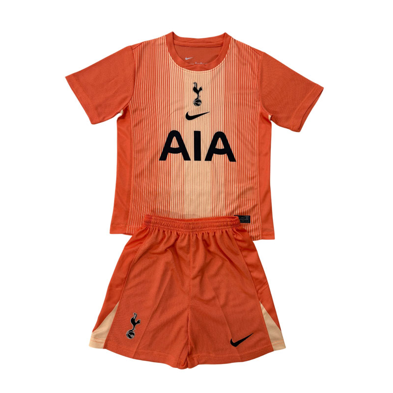 Tottenham 25/26 keeperdrakt - oransje fotballdrakt til barn og voksen
