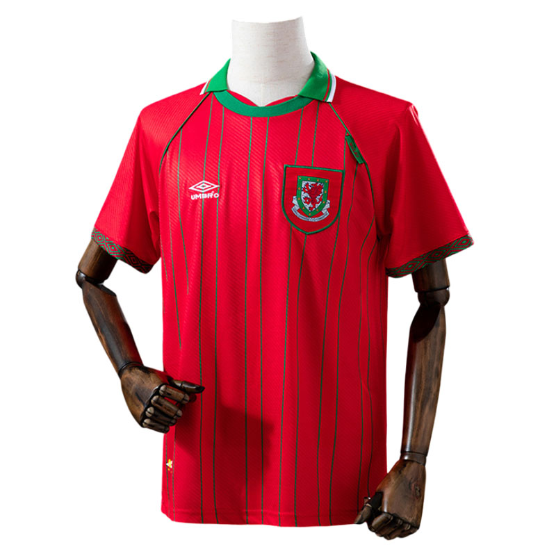 Wales hjemmedrakt 1994/96 rød retro fotballdrakt for menn